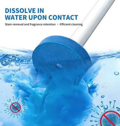 Disposable Toilet Brush Kit - Includes Refill Heads & Holder